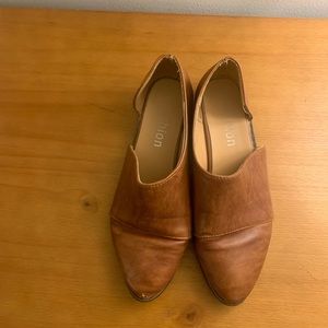 Brown loafers